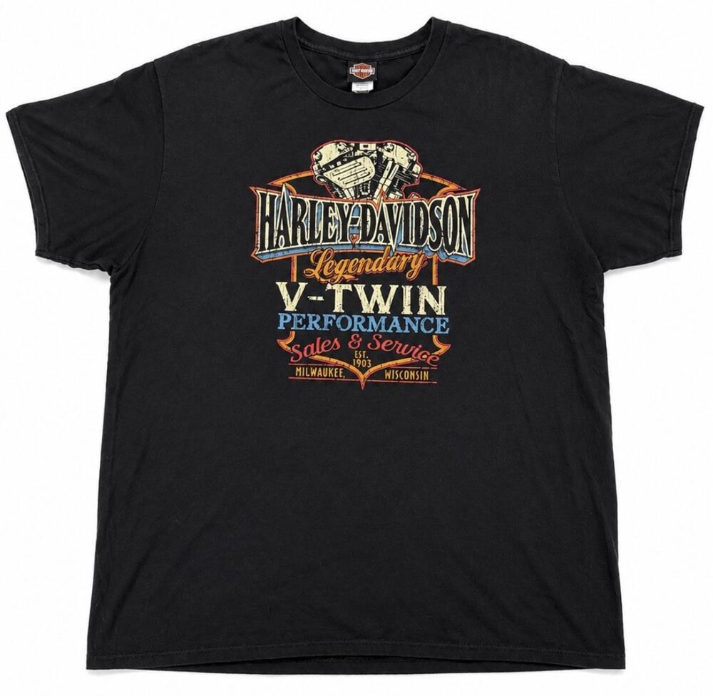 Harley Davidson Wild Fire Villa Park IL 3XL Al Capone Mobster Graphic T Shirt